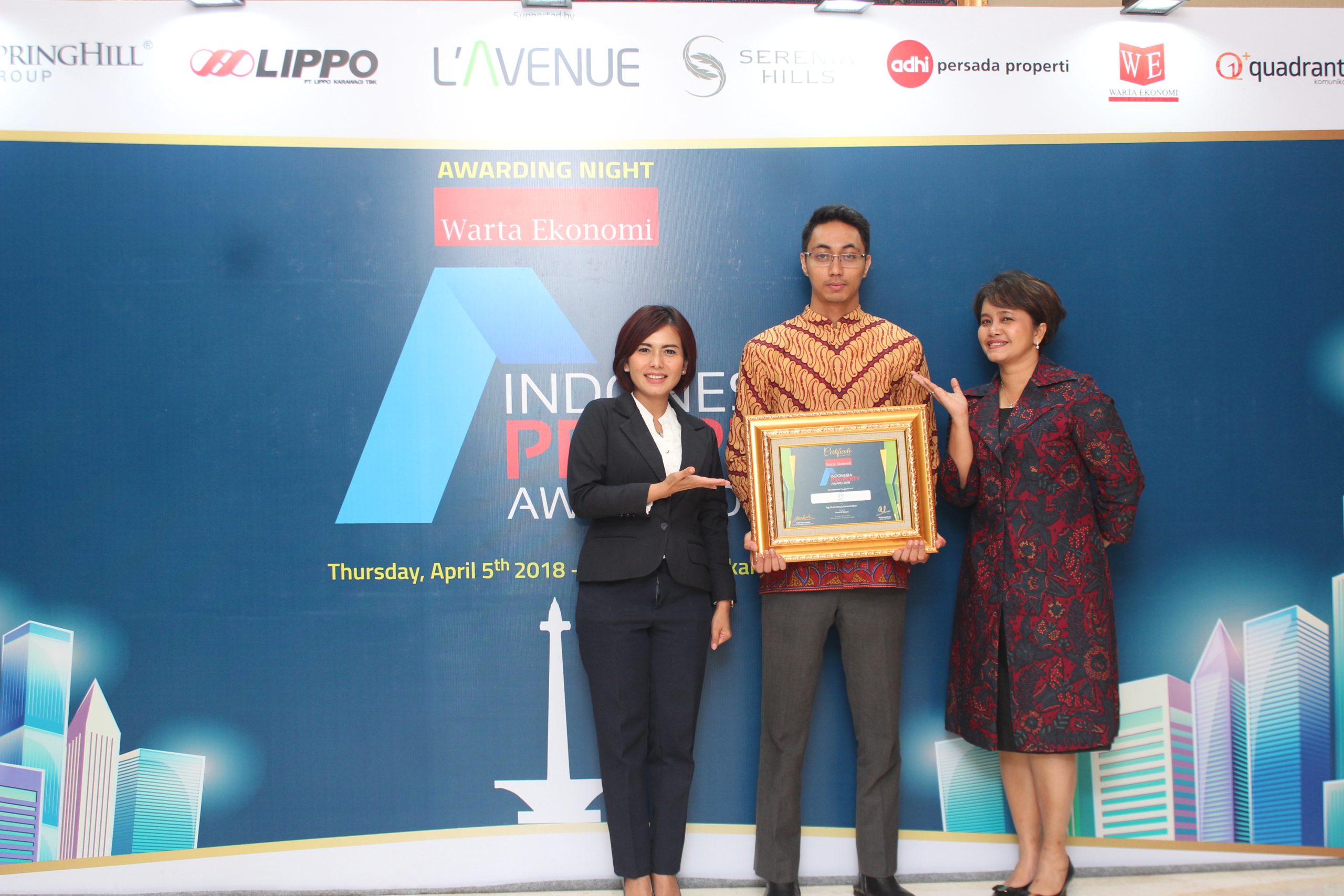 PRIME PARK Hotel Bandung Won “Top Marketing Communications Award 2018”