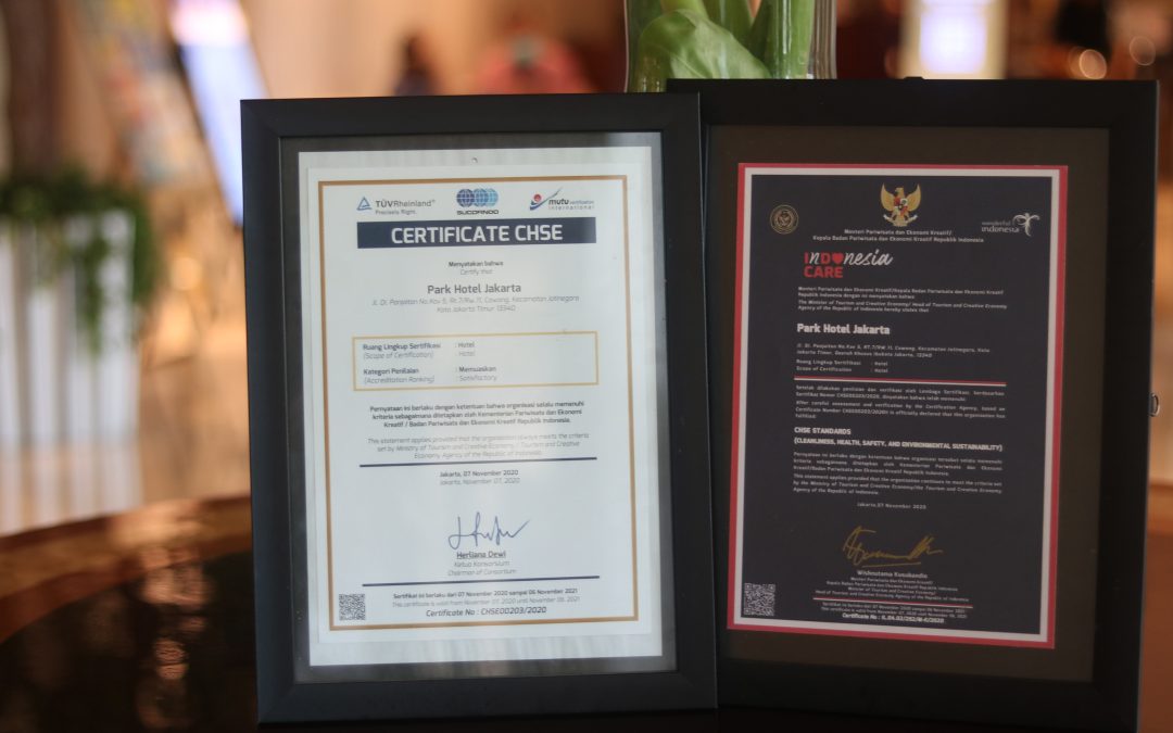 Receiving CHSE Certification, PARK HOTEL Cawang – Jakarta Committed to Always Carrying Out Health Protocols