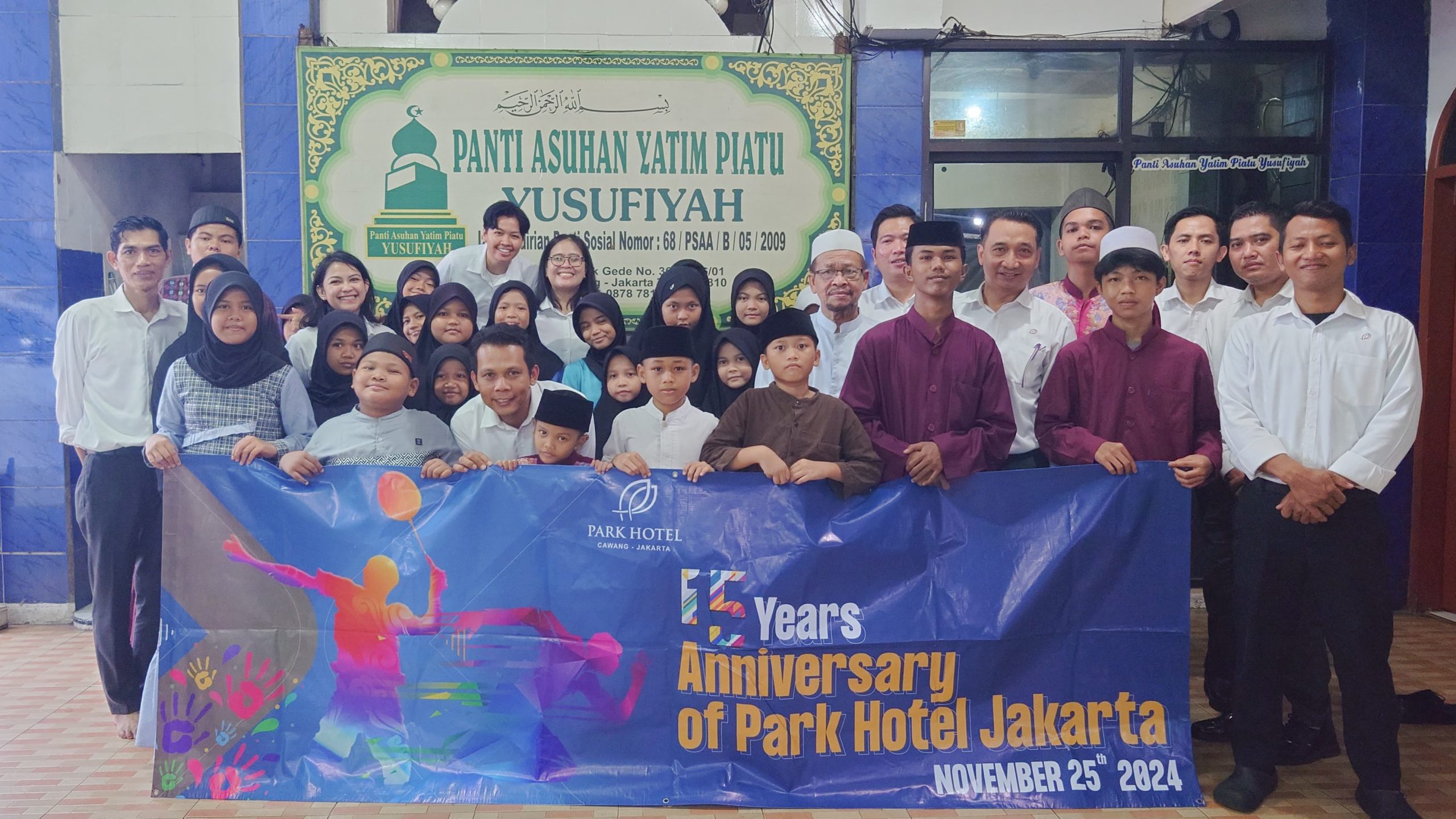 Park Hotel Cawang – Jakarta Rayakan Ulang Tahun 15 Tahun dengan kegiatan CSR untuk Panti Asuhan Yatim Piatu Yusufiyah.