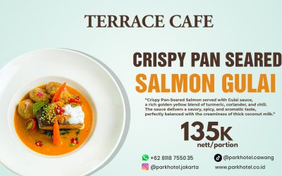 Crispy Pan Seared Salmon Gulai