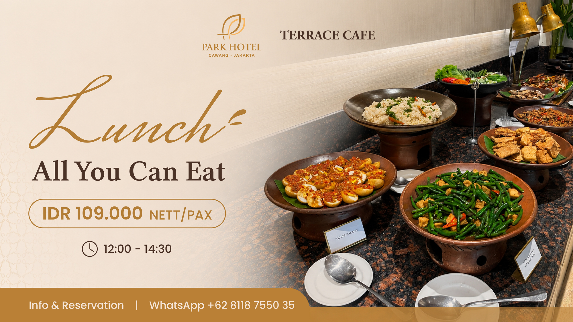 All You Can Eat at Terrace Cafe — Only IDR 109K