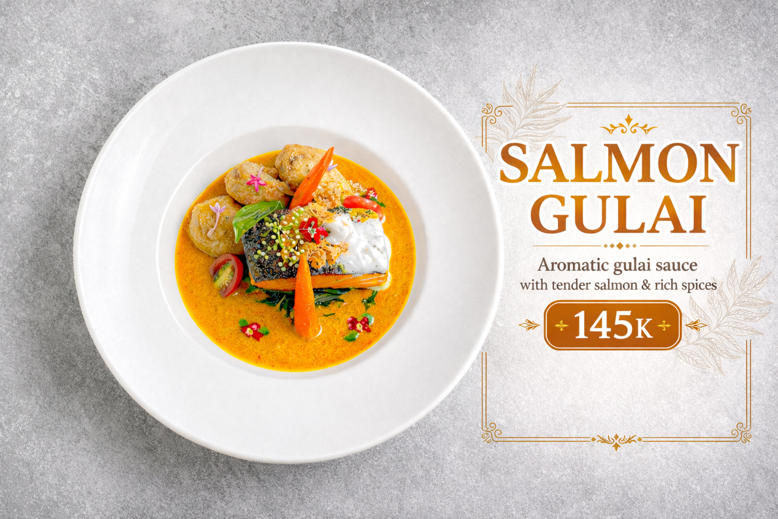 Indulge in the rich flavors of Salmon Gulai