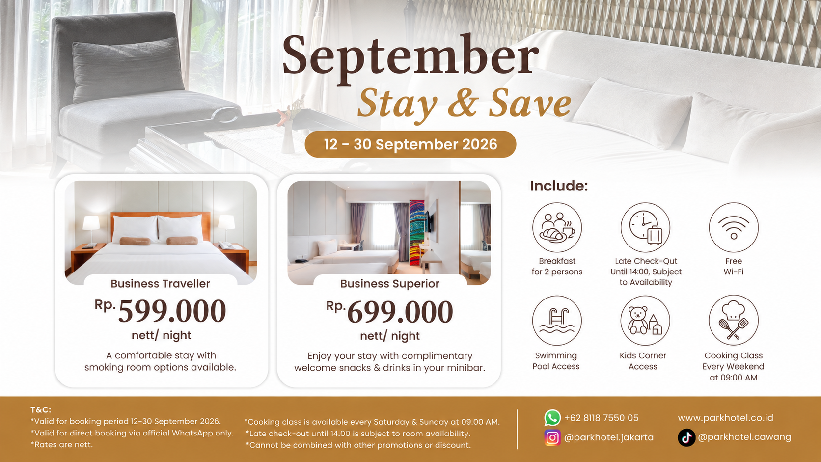 September Stay & Save ✨